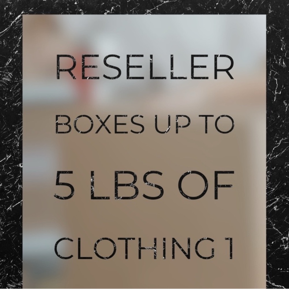 Reseller Clothing Box - VARIETY OF BOXES